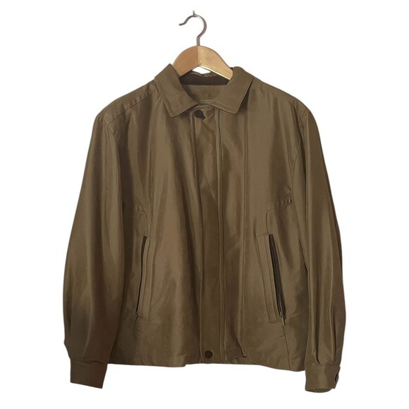 NWOT Rainforest Men's 2 in 1 Cotton Blend with Removable Lining Brown Coat Sz L - Picture 1 of 5